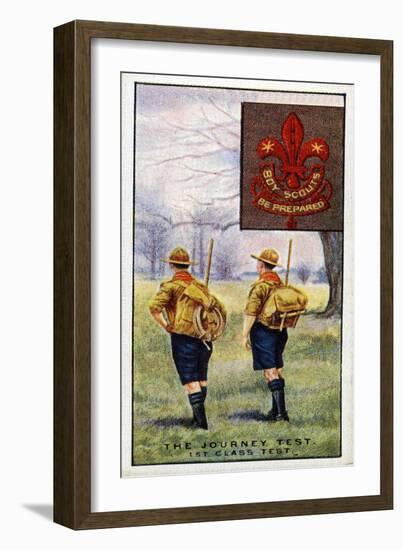 Journey Test for the 1st Class Scouts Badge, 1929-English School-Framed Giclee Print