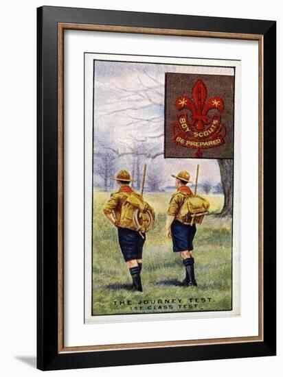 Journey Test for the 1st Class Scouts Badge, 1929-English School-Framed Giclee Print