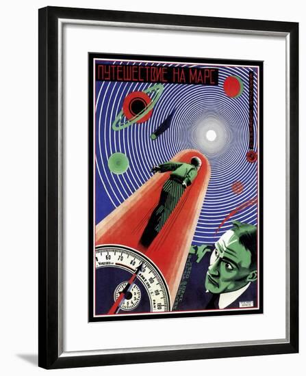 Journey To Mars Russian Constructivist-Vintage Lavoie-Framed Giclee Print