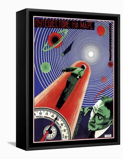 Journey To Mars Russian Constructivist-Vintage Lavoie-Framed Premier Image Canvas