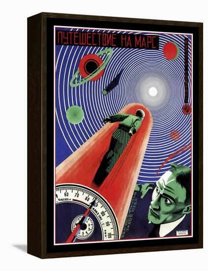 Journey To Mars Russian Constructivist-Vintage Lavoie-Framed Premier Image Canvas