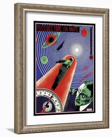 Journey To Mars Russian Constructivist-Vintage Lavoie-Framed Giclee Print