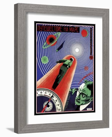 Journey To Mars Russian Constructivist-Vintage Lavoie-Framed Giclee Print