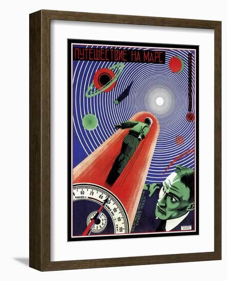 Journey To Mars Russian Constructivist-Vintage Lavoie-Framed Giclee Print