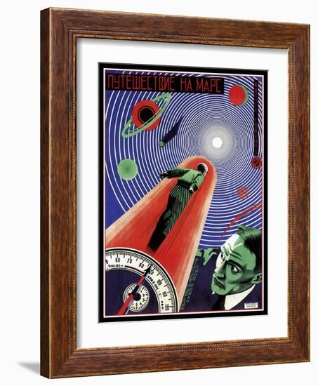 Journey To Mars Russian Constructivist-Vintage Lavoie-Framed Giclee Print