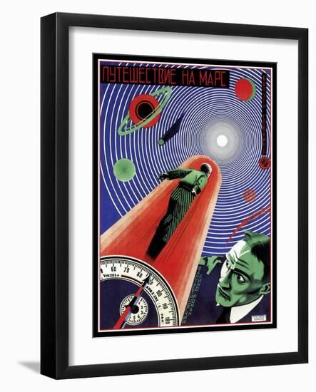 Journey To Mars Russian Constructivist-Vintage Lavoie-Framed Giclee Print