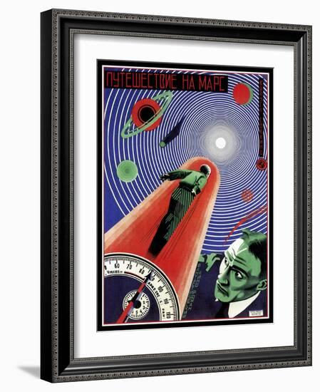 Journey To Mars Russian Constructivist-Vintage Lavoie-Framed Giclee Print