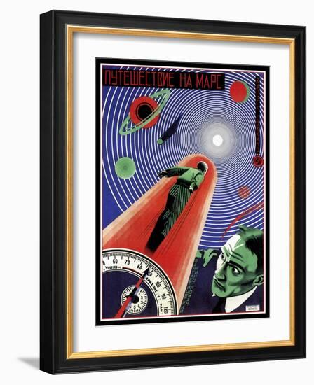 Journey To Mars Russian Constructivist-Vintage Lavoie-Framed Giclee Print