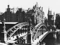 Bridge to the Cathedral, Breslau (Modern Day Wroclaw) Poland, circa 1910-Jousset-Framed Giclee Print