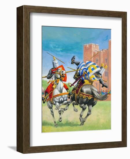 Joust-Pat Nicolle-Framed Giclee Print