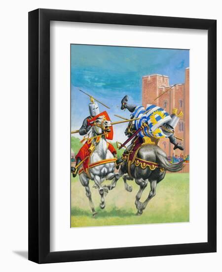 Joust-Pat Nicolle-Framed Giclee Print