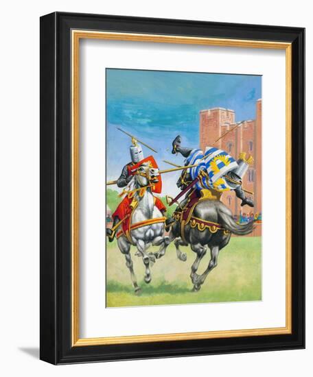 Joust-Pat Nicolle-Framed Giclee Print