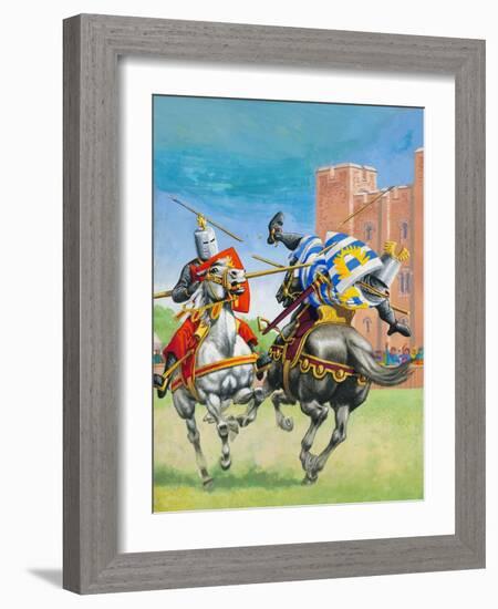 Joust-Pat Nicolle-Framed Giclee Print