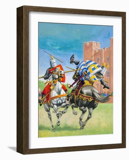 Joust-Pat Nicolle-Framed Giclee Print