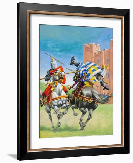 Joust-Pat Nicolle-Framed Giclee Print