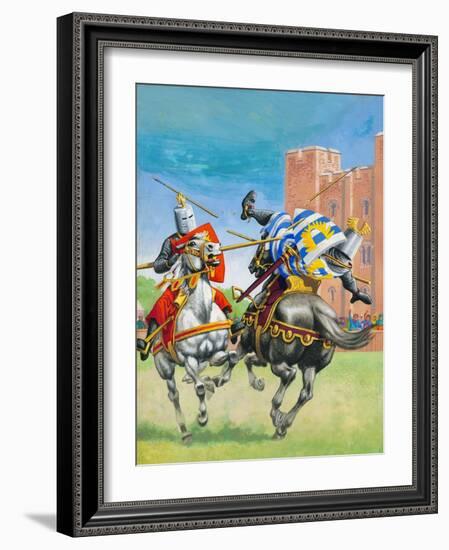 Joust-Pat Nicolle-Framed Giclee Print