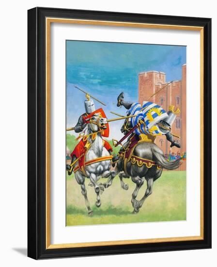 Joust-Pat Nicolle-Framed Giclee Print