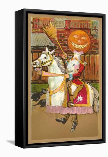 Jousting Jack O'Lantern-null-Framed Stretched Canvas