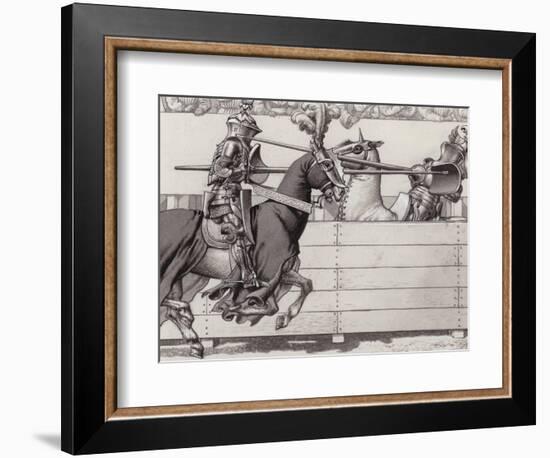 Jousting Knights-Pat Nicolle-Framed Giclee Print