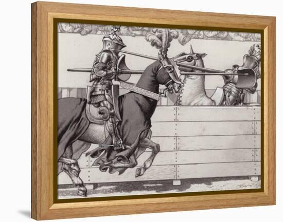 Jousting Knights-Pat Nicolle-Framed Premier Image Canvas