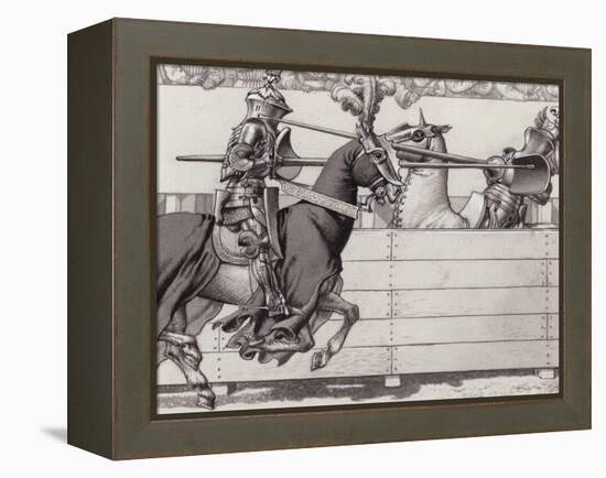 Jousting Knights-Pat Nicolle-Framed Premier Image Canvas