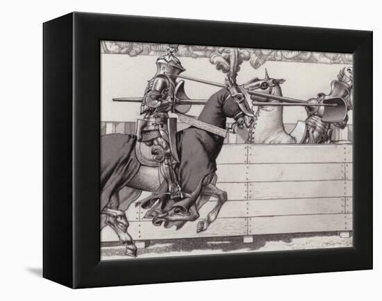 Jousting Knights-Pat Nicolle-Framed Premier Image Canvas