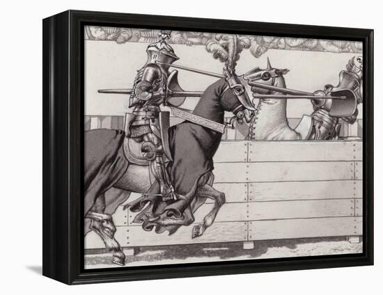 Jousting Knights-Pat Nicolle-Framed Premier Image Canvas
