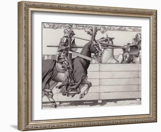 Jousting Knights-Pat Nicolle-Framed Giclee Print