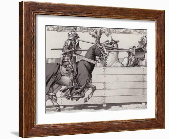 Jousting Knights-Pat Nicolle-Framed Giclee Print