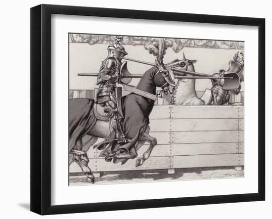 Jousting Knights-Pat Nicolle-Framed Giclee Print