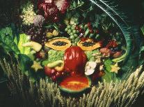 A Face Made from Vegetables and Fruit-jovandenberg-Mounted Photographic Print