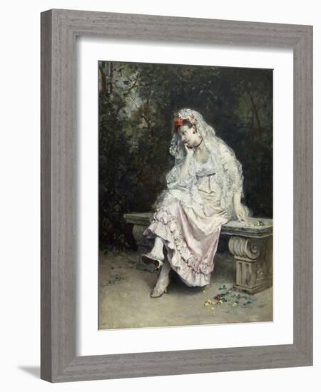 Joven Dama En Un Jardin-Raimundo Madrazo-Framed Giclee Print