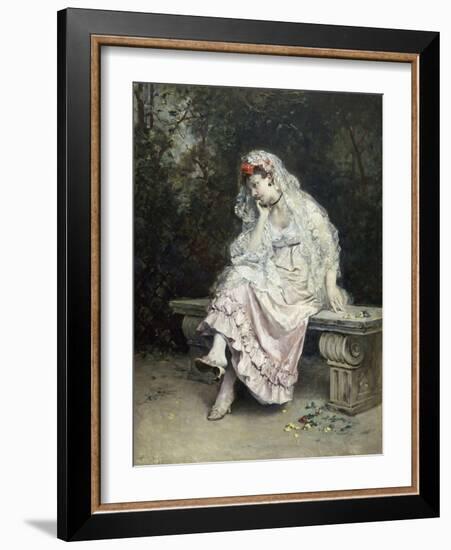 Joven Dama En Un Jardin-Raimundo Madrazo-Framed Giclee Print