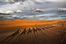 Through the Dunes of Merzouga (Morocco).-Joxe Inazio-Mounted Photographic Print