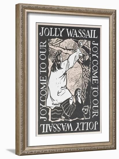 Joy Come to Our Jolly Wassail, 1997-Karen Cater-Framed Giclee Print