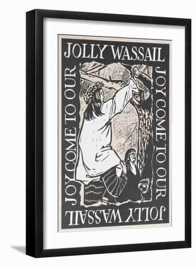 Joy Come to Our Jolly Wassail, 1997-Karen Cater-Framed Giclee Print