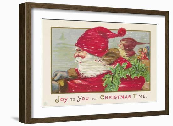 Joy to You at Christmas Time-null-Framed Giclee Print