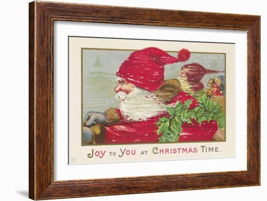 Joy to You at Christmas Time-null-Framed Giclee Print