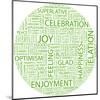 Joy. Word Collage On White Background. Illustration With Different Association Terms-Login-Mounted Art Print