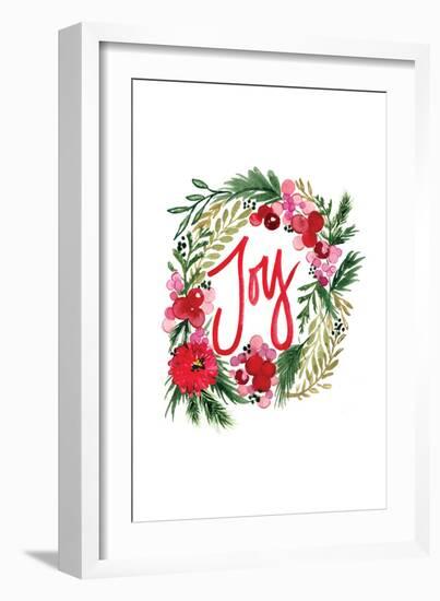 Joy Wreath-Sara Berrenson-Framed Art Print