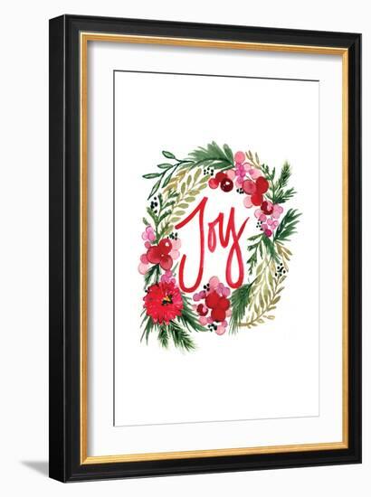Joy Wreath-Sara Berrenson-Framed Art Print