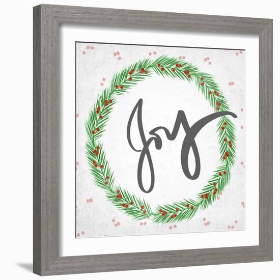 Joy Wreath-Anna Quach-Framed Art Print