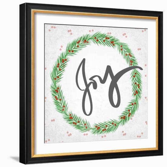 Joy Wreath-Anna Quach-Framed Art Print