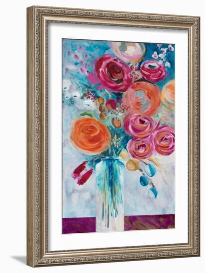 Joyful Blooms-Jurgen Gottschlag-Framed Art Print