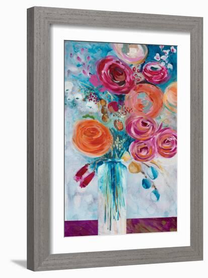 Joyful Blooms-Jurgen Gottschlag-Framed Art Print