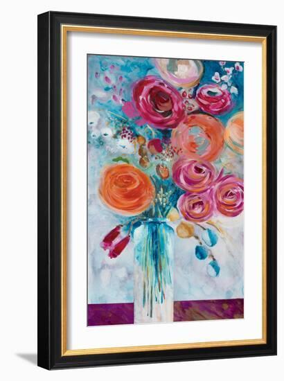 Joyful Blooms-Jurgen Gottschlag-Framed Art Print