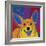 Joyful Corgi-Angela Bond-Framed Art Print