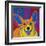 Joyful Corgi-Angela Bond-Framed Art Print