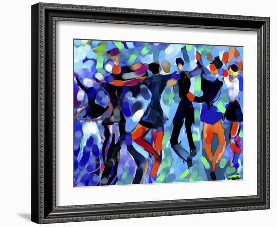 Joyful Dance-Diana Ong-Framed Giclee Print