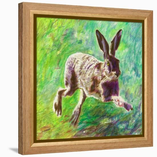 Joyful Hare, 2011-Helen White-Framed Premier Image Canvas